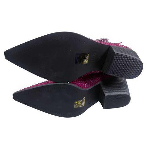 Cowboy Boots Mi.iM Women's Fuchsia Rhinestone-Studded with straps Size‎ 7.5 - 8 - Picture 11 of 14